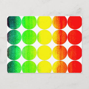 Circle Foto Postkarte Regenbogen