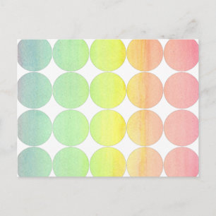 Circle Foto Postkarte Regenbogen