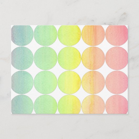 Circle Foto Postkarte Regenbogen (Vorderseite)