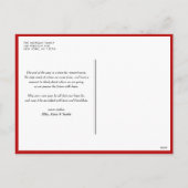 Circle Foto Rot Minimalistisch Frohe Weihnachten (Rückseite)