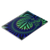 Circle Fraktal Art Notebook Notizblock (Linke Seite)