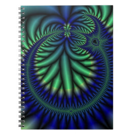 Circle Fraktal Art Notebook Notizblock