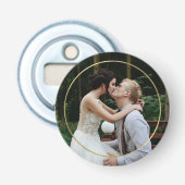 Circle Frame Modernes Foto Flaschenöffner (Vorderseite)