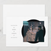 Circle Frame Save the Date Karte (Vorne/Hinten)