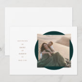 Circle Frame Save the Date Karte (Vorne/Hinten)
