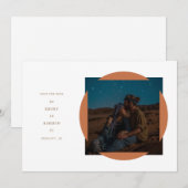 Circle Frame Save the Date Karte (Vorne/Hinten)