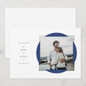 Circle Frame Save the Date Karte (Vorne/Hinten)