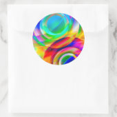 Circle Frenzy Runder Aufkleber (Tasche)