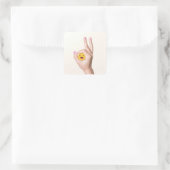 Circle Game Ok Got Quadratischer Aufkleber (Tasche)