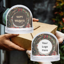 Circle Gerahmt Happy Holiday Kundenempfehlung Schneekugeln