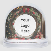 Circle Gerahmt Happy Holiday Kundenempfehlung Schneekugeln (Rückseite)