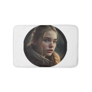 Circle girl badematte
