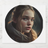 Circle girl bierflaschenetikett (Einzelnes Label)