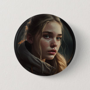 Circle girl button