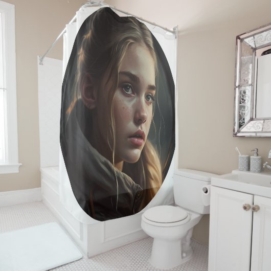 Circle girl duschvorhang (Beispiel)