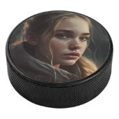 Circle girl eishockey puck (3/4)
