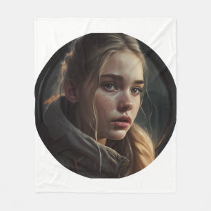 Circle girl fleecedecke