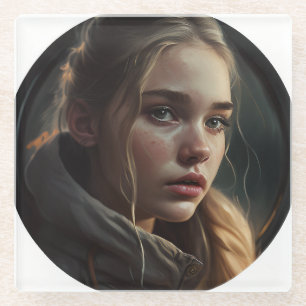 Circle girl glasuntersetzer