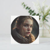Circle girl karte (Stehend Vorderseite)