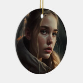 Circle girl keramik ornament (Rechts)