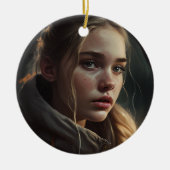 Circle girl keramik ornament (Vorne)