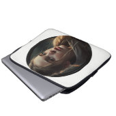 Circle girl laptopschutzhülle (Vorne Knopf)