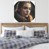 Circle girl leinwanddruck (Insitu (Schlafzimmer))