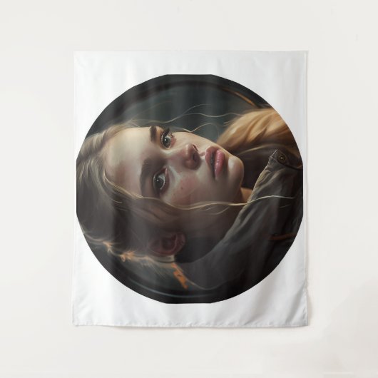 Circle girl wandteppich (Vorderseite)