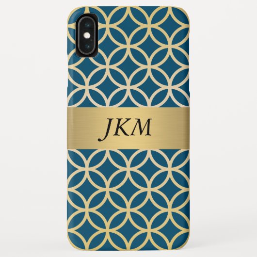 Circle Gold Muster Case-Mate iPhone Hülle (Rückseite)