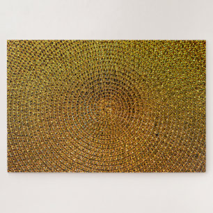 Circle Gold Texture Jigsaw Puzzle
