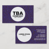 Circle - Grainy Blue Visitenkarte (Vorne/Hinten)