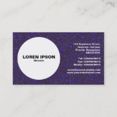 Circle - Grainy Blue Visitenkarte (Rückseite)