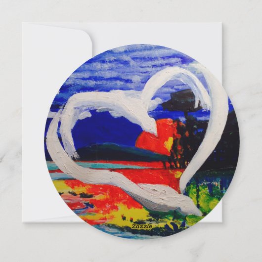 Circle Greeting Card Feiertagskarte (Rückseite)