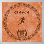 Circle Griechisches Design Poster (Vorne)