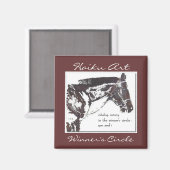 Circle Haiku Art Magnet Sieger (Vorderseite/Rückseite)