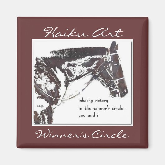 Circle Haiku Art Magnet Sieger (Vorne)