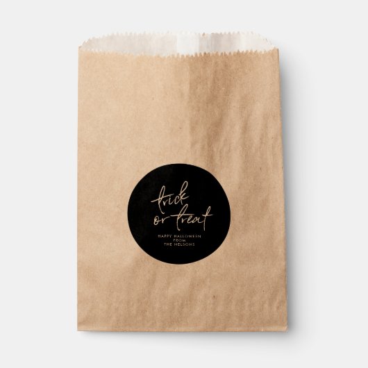 Circle Halloween Fvor Bag | Halloween-Leckerei Geschenktütchen (Vorderseite)