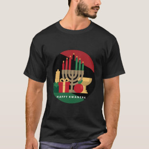Circle Happy Kwanzaa Kwanza African Xmas für Chris T-Shirt