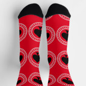 Circle Hearts Black Spade Thunder_Cove Socken (Oben)