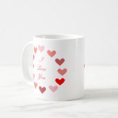 Circle Hearts I Liebe You - Tasse (Vorderseite Links)