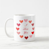 Circle Hearts I Liebe You - Tasse (Links)
