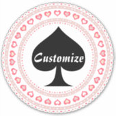 Circle Herz Black Spade Thunder_Cove Aufkleber (Vorderseite)