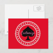 Circle Herz Black Spade Thunder_Cove Postkarte (Vorne/Hinten)