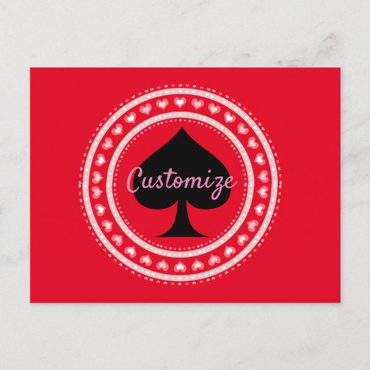 Circle Herz Black Spade Thunder_Cove Postkarte (Vorderseite)