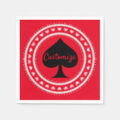 Circle Herz Black Spade Thunder_Cove Serviette (Vorderseite)