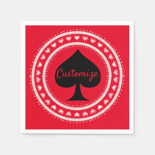 Circle Herz Black Spade Thunder_Cove Serviette (Vorderseite)