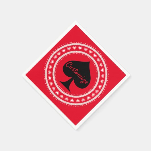 Circle Herz Black Spade Thunder_Cove Serviette (Ecke)