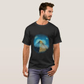 Circle Image of Mountain Clouds and Blue Sky T-Shirt (Vorne ganz)