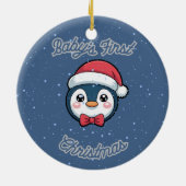 Circle Keepsake Ornament - Baby's First Christmas (Hinten)