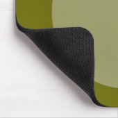 Circle - Khaki und Deep Olive Mousepad (Ecke)